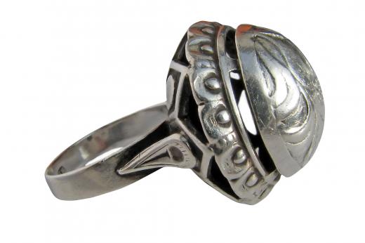 Jewelry made from hard metals may be cleaned in an ultrasonic jewelry cleaner.