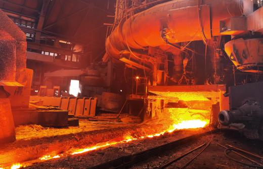 During pyrometallurgy, the metal is heated and melted to separate the various impurities.