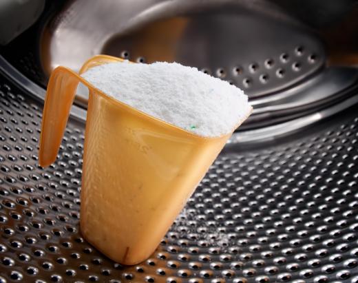 Some laundry soaps contain sodium hydroxide.