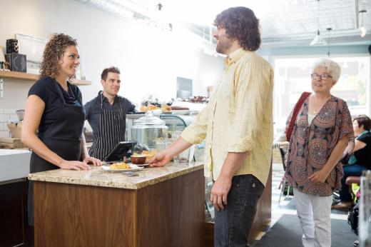 A service-oriented business focuses on its customers to give them good experiences.