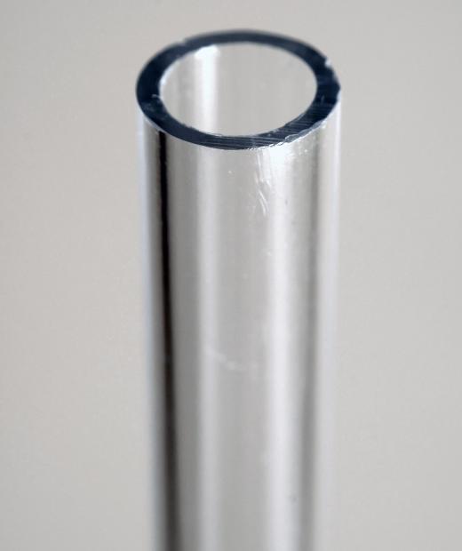 A plastic pipe.