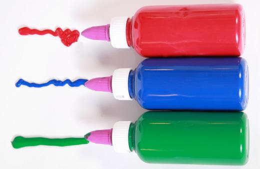 Paint used for arts and craft projects are paint of the industry.