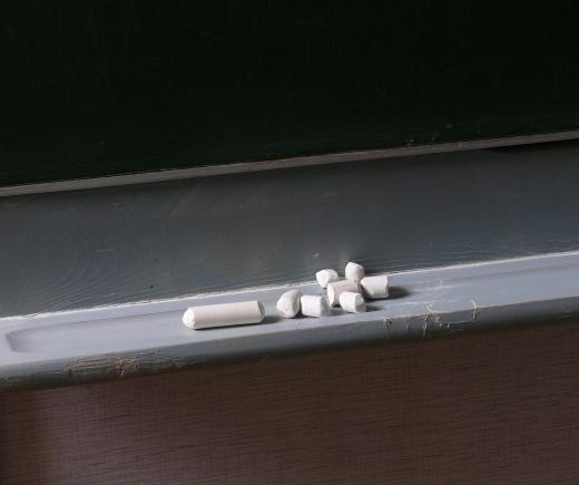 Ordinary schoolroom chalk is made from gypsum.