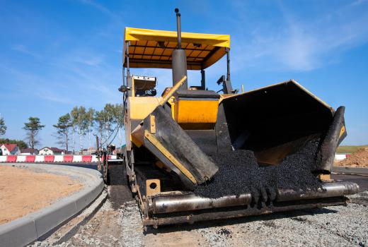 Asphalt plants produce the asphalt used to pave roads.