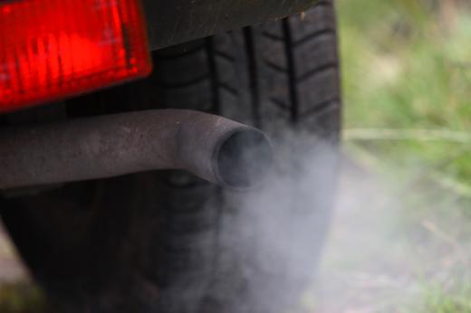 Car emissions contribute to air pollution.