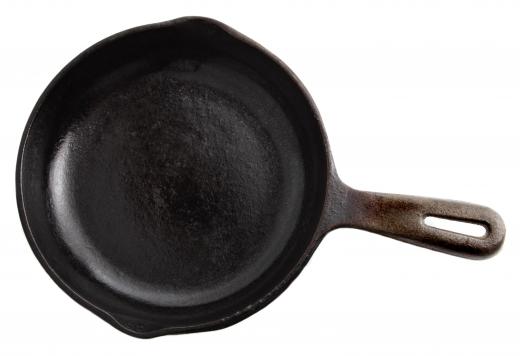 A cast iron skillet.