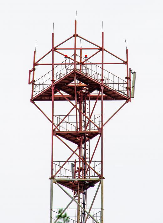 A cellular signal tower.