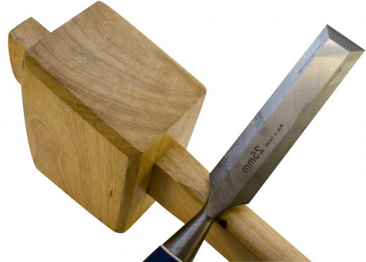 Firmer chisels are used in woodworking and have thick, strong blades that can remove large pieces of wood with one strike.