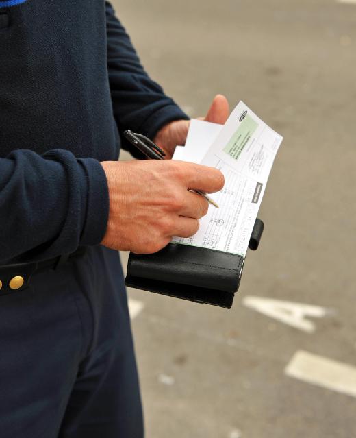 A driver who moves into a crosswalk that has a pedestrian in it could be subect to a citation.