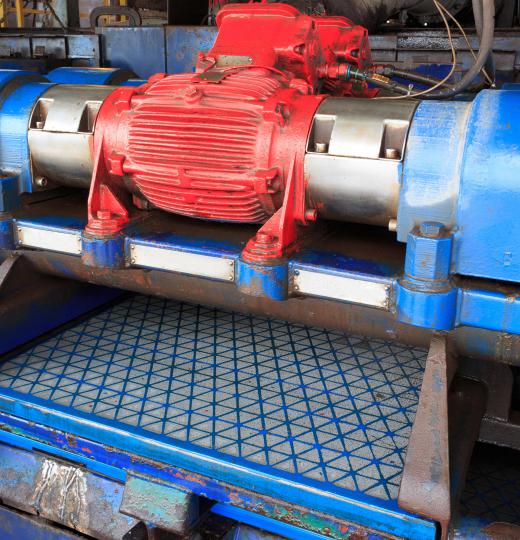 Drilling fluids are cleaned using special equipment such as the shale shaker and then reused.