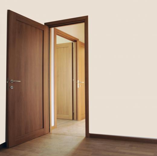 Every door along a building's egress path is considered an egress door, including doors that lead to an exit.