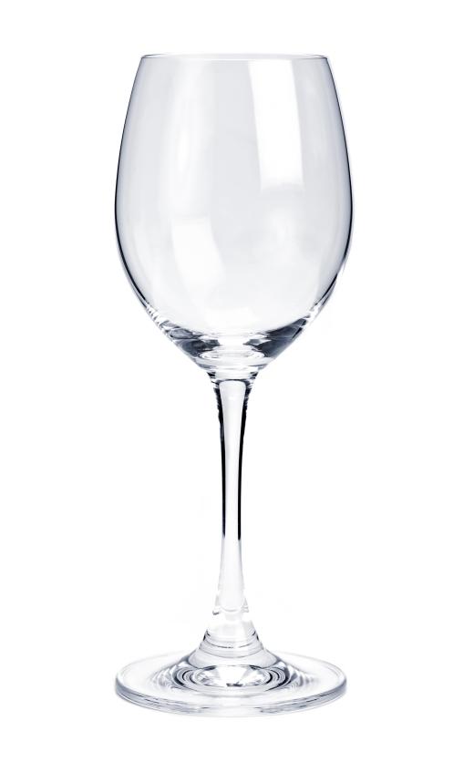 Empty wine glass.