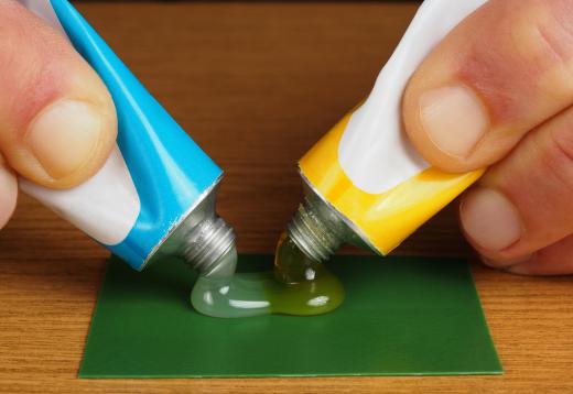 Epoxy is an adhesive resin that consists of two separate tubes which are mixed together to make an adhesive.