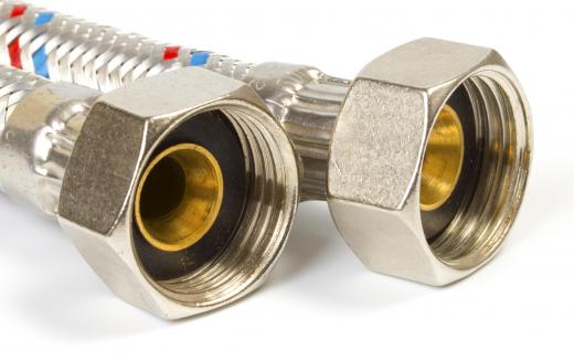 With threaded pipes, plumbers and other workers can screw several pipes together.