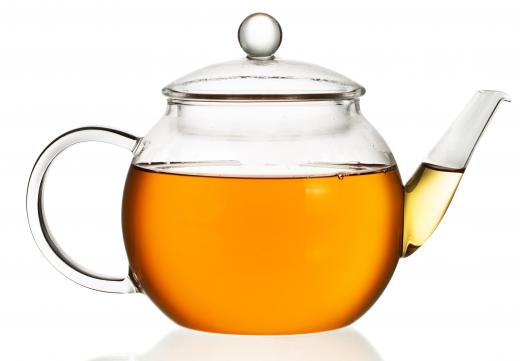 A borosilicate glass teapot.