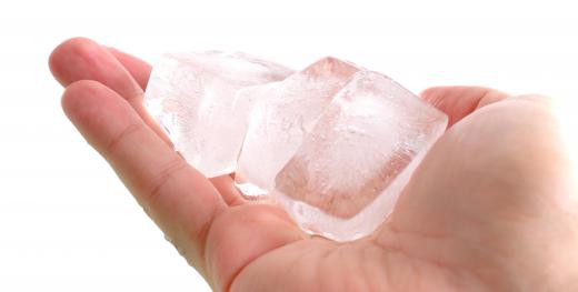 Flake ice doesn't melt as quickly as cubes.