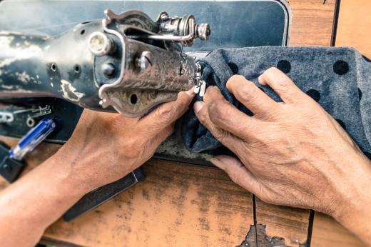 Many old fashioned sewing machines used treadles, a type foot-powered pedal.