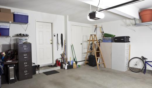 Epoxy flooring might be used in a garage.