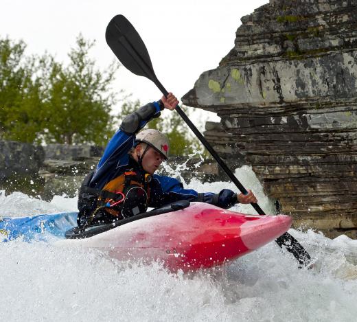 Many kayaks are framed with a skin of ballistic nylon which has been made water resistance.