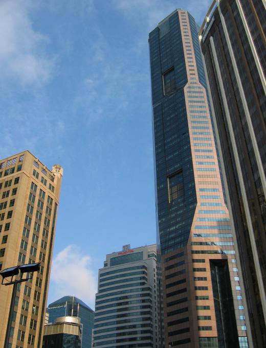 Concrete is often used in the building of skyscrapers.