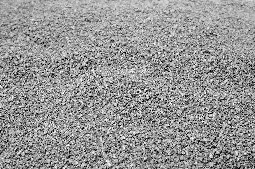 Gravel is frequently used in earthbag construction.