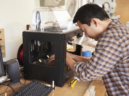 Also known as a 3D printer, fabrication laboratory, or “fab lab,” is an automated manufacturing appliance that produces solid objects using raw materials and computer instructions.