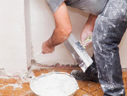 Plaster is one of the most common materials used as a finish coat.