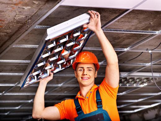 Ceiling air diffusers can be made of steel, aluminum or plastic.