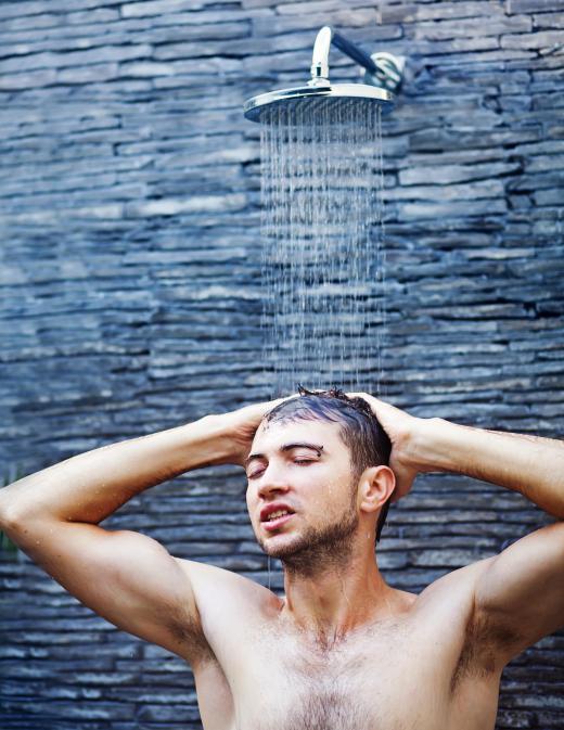 Water heat recycling can help cut down on the energy used while running the shower.