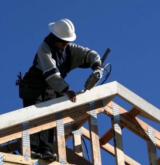 Roof trusses are generally made from two by four stock.