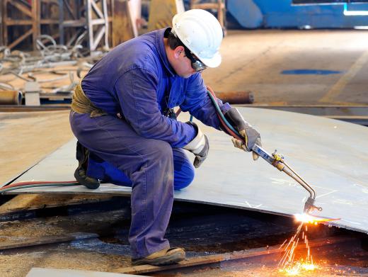 Sheet metal is often cut and welded with an oxy-fuel torch.