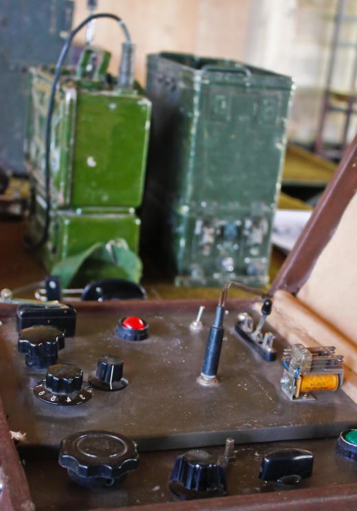 Variable capacitors, which can be found on most vintage commercial and field radios, allow operators to tune into different frequencies without having to change capacitors.