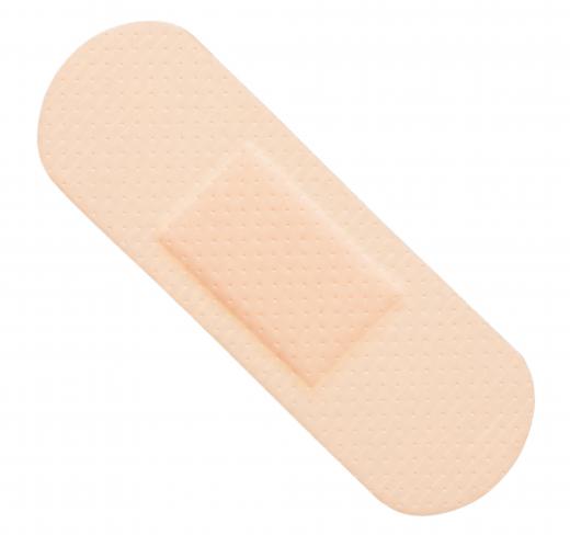 A bandage with a removable adhesive.