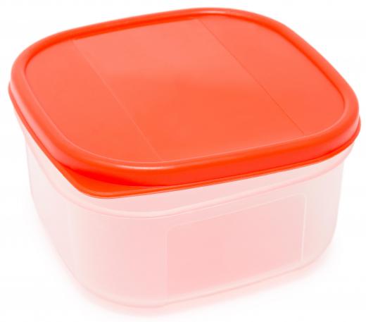 A resealable food container made of chemical resin.