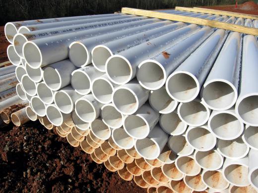 PVC pipes can be used in the inlet lines.