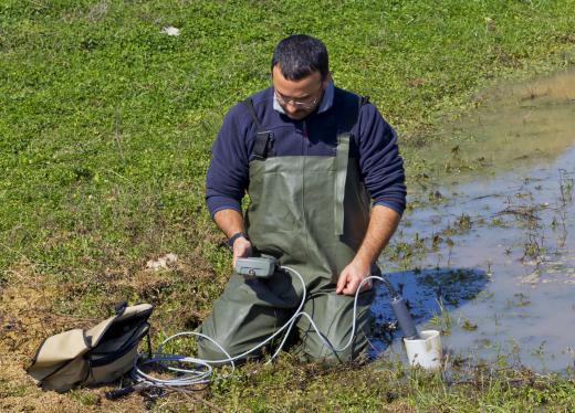 Water scientists often conduct field research.