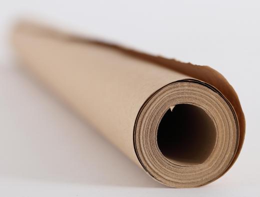 Roll of kraft paper.