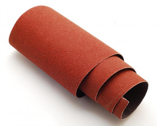 Sandpaper for an oscillating sander.