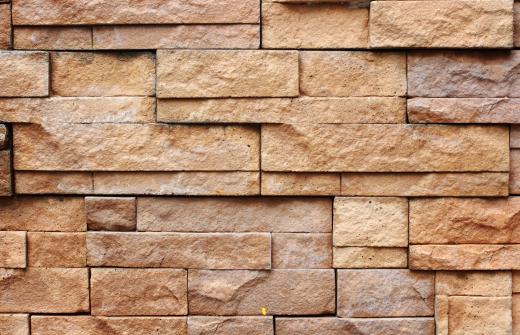 Clay brick is commonly used in residential structures.