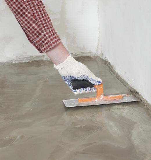 Concrete workers frequently use steel trowels.