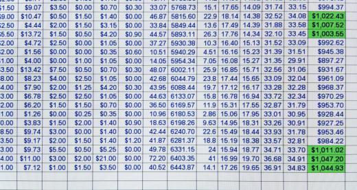 A bill of quantities can be prepared using a simple spreadsheet program.