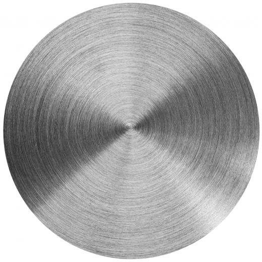 A high carbon stainless steel disc.