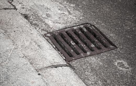 Sewer drainage can refer to the process of draining excess water from street and sidewalks.