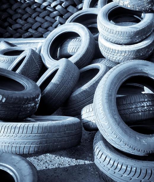 Some recycled tires are still in good enough shape to be re-treaded.