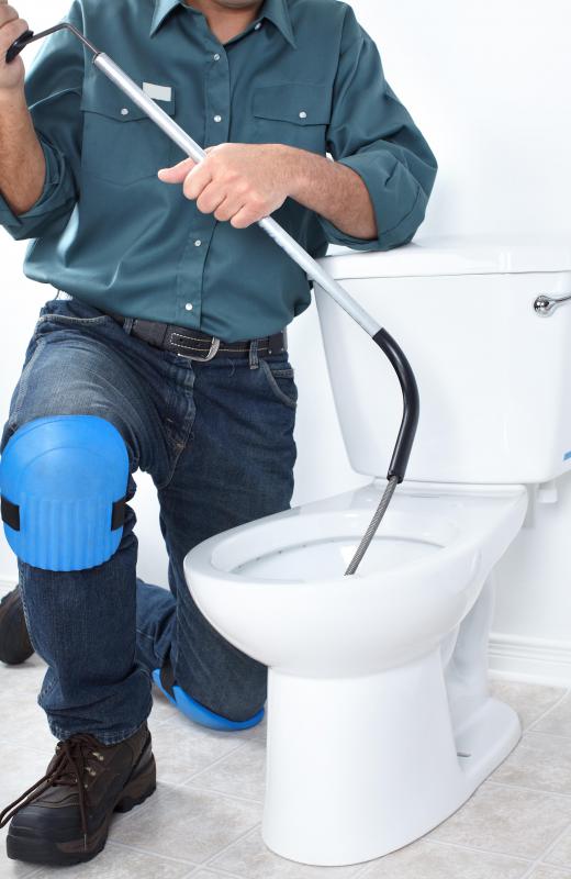 A closet auger is used to unclog toilets.