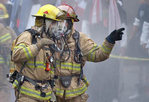 Firefighters use fire dynamics simulators for training purposes.