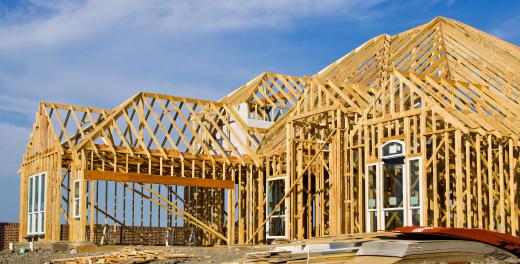 Wooden joists are often used is home construction.