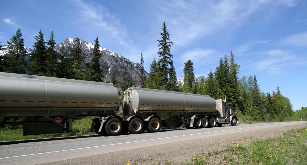 Nurdles are typically transported by tanker truck.